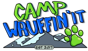 Camp Wruffin' It Logo Text